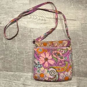 Pink Paisley Cross Body Purse